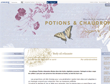 Tablet Screenshot of potions-et-chaudron.com